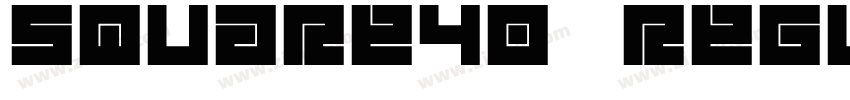 Square40 Regular字体转换